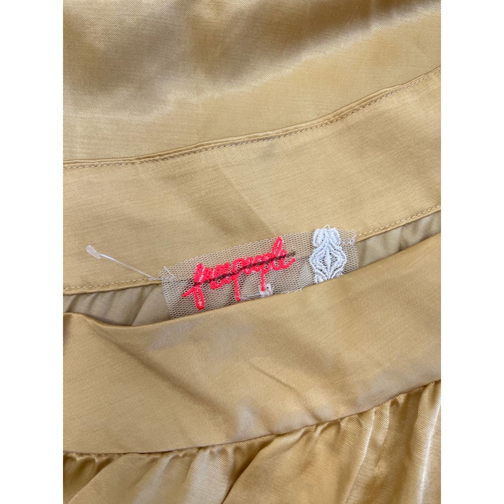 NWOT Free People Soa Gold Maxi Dress - Picture 5 of 8